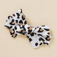thumbnail image 5 of Infant Baby Girls Clothes Baby Girls Outfits 6-12 Months Baby Girls Long Sleeve Letter Print Romper Top Leopard Pants Headband 3PCS Set Black, 5 of 9