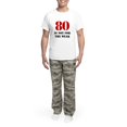 thumbnail image 5 of CafePress - 80Th Birthday Gag Gift Men's Light Pajamas - Men's Light Loose Fit Cotton Pajama Set, 5 of 7