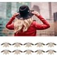 thumbnail image 3 of HUGFEGWE 10pcs Rhinestone Pearl Shoe Clips, Crystal Shoe Clips, Wedding Party Shoes Buckles Decoration, Decorative Rhinestone Shoe Clips Buckles CJB91-105267, 3 of 7