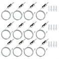 thumbnail image 1 of 12 Sets Hexagon Garage Suspension Cables Kit Steel Hanging Chains, Honeycomb Light Connector Pendant Wire Rope Cable 2m,12 Sets * Cables Kit,Silver, 1 of 6
