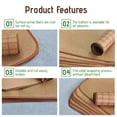 thumbnail image 4 of Ikohbadg Pet Bed Mat, Summer Cooling Sleeping Pad Comfortable Straw Bamboo Dog Cat Cushion for Cats or Small Dogs Brown B, 4 of 9