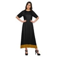 thumbnail image 1 of Moomaya Robe Décontractée Unie en Coton pour Femmes, Ligne A, Longue, Maxi, Kurti, Tunique pour Femmes, 1 of 5