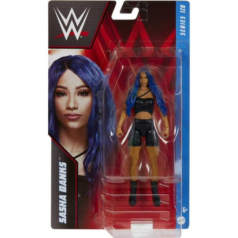 WWE Sasha Banks 6-inch Posable Action Figure, Wrestling Toy