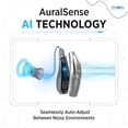 thumbnail image 3 of BlaidsX Neuro Rechargeable RIC + Programmable Hearing Aids for Seniors with Bluetooth & Noise Cancellation, Dual Mic & 48 DSP Channels - Gray - Right Ear, 3 of 14