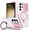 Pink White, variant on Phone Case for Samsung Galaxy S24 Ultra Case Magnetic with Stand Black Fits Wireless Charger, Samsung S24 Ultra Case with Camera Lens Protector Cover Shockproof (Pink White)