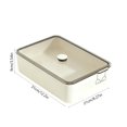 thumbnail image 3 of Linnome Underwear Storage Box 3 Partition Compartment Clear Lid Plastic Sock Bra Panties Drawer Organizer Wardrobe Closet Intimates Sorting Container, 3 of 6