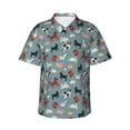 thumbnail image 1 of Fotbe Farm Animals 1 Camisa Hawaiana para Hombre Unisex – Camisa Casual de Verano con Botones de Manga Corta de Algodón y Lino,3X-Large, 1 of 7