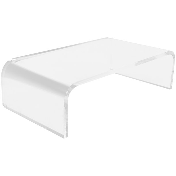 Soporte elevador de monitor acrílico Soporte elevador de monitor transparente Soporte para monitor de computadora Soporte elevador de monitor transparente