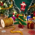 thumbnail image 2 of 54.7 Yards Christmas Tinsel Garland 3/4 inch Thin Glitter Metallic Holiday Twist Tinsel Garland Decoration for Christmas Tree Birthday Party Wedding Gift Wrapping Decorations Gold, 2 of 8