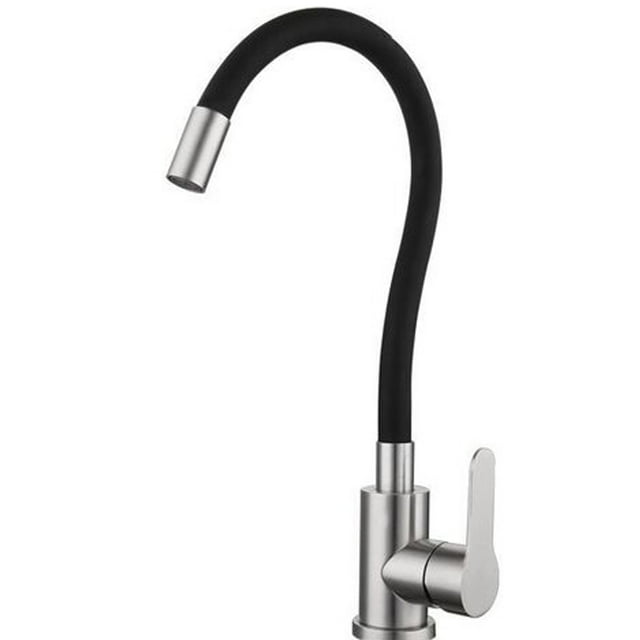 Innovative Kitchen Faucet, Smooth-turning Single-lever Control for Quick Temperature Adjustment, Lead-free Certified Brass Construction Ensuring Durability and Longevity, Ideal