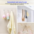 thumbnail image 5 of 20pcs Self-Adhesive Sticky Hooks Heavy Duty Wall Seamless Hooks Hangers, 5 of 11