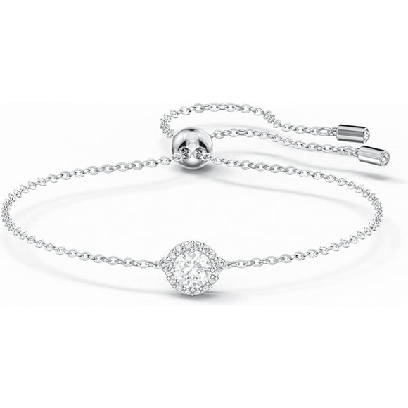 Swarovski Angel Bracelet and Necklace Jewelry Series, rhodium tone facing, transparent crystal, fashionable and beautiful. A428