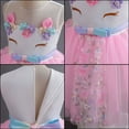 thumbnail image 5 of HAWEE Girls Unicorn Dress Party Princess Costume Fancy Dress up Wedding Birthday Tutu Tulle Dresses for Age 3-14 Years Old, 5 of 6