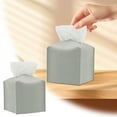thumbnail image 5 of Leather Tissue Cover for Home Square Design Durable Elegant Decorative Storage Container Easy Access for Disposable Paper Napkins Living Room Bedroom, 5 of 8