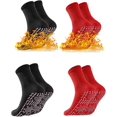 thumbnail image 1 of 4 Pairs Self Heating Socks Hiking Heated Socks For Men Women, Magnetic Socks Comfortable Breathable Anti-Freezing Winter Warm Foot Socks, 1 of 5