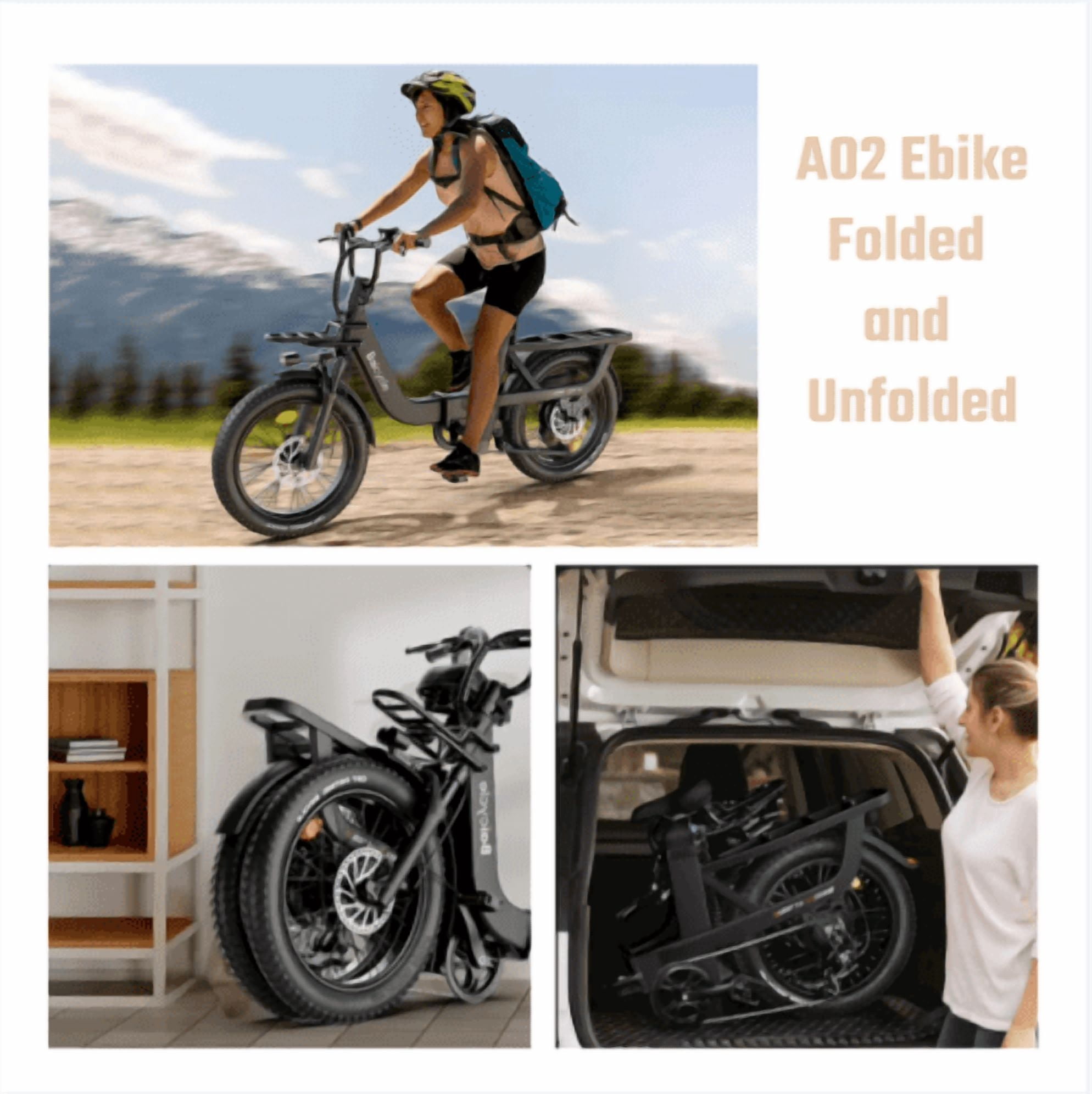 Electric Bike for Adults with 1500W Peak Motor,75Miles Max Range,7 Speed Gear,750WH Detachable Battery,Folding Ebike with 20'' Fat Tire，Full Suspension UL Certificated Bicycle