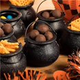 thumbnail image 4 of Inteprter Cubo de caramelos de Halloween, 10 Uds., cubos para festivales, tarro para exteriores, mascarada para el hogar, presente, herramienta Kits de decoración para fiestas Negro, 4 of 6