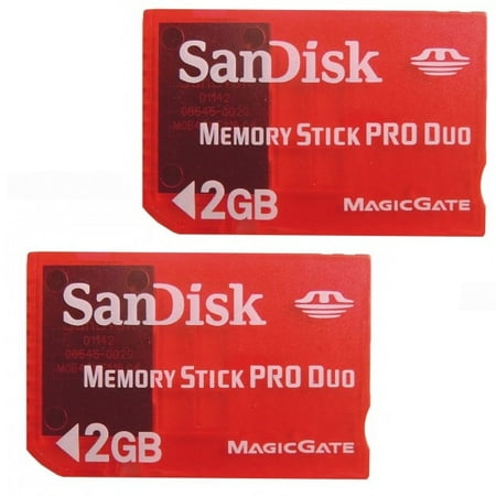 Duopro Card - SanDisk SDMSG-2048 2GB MS PRO Duo Gaming Card (Pack of 2)