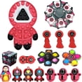 thumbnail image 1 of Squid Games Simple Dimple Fidget Toy 2021 TV Fidget Toy Set Stress Reliever Toy,Portable Handheld Mini Sensory Fidget Toy Pack Christmas Gifts (C), 1 of 1