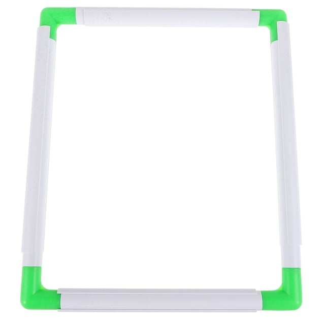 UPGRATOR 1Pc White Plastic Embroidery Frame Clamp Tool Easy Assemble Universal Use for Needlepoint Quilting