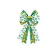 thumbnail image 7 of Hvmvliv St. Patrick's Day Natural Burlap Ribbon Bow, 197 Inch Decorative Gift Packaging Tape, Festive Green & White with Shamrock Designs for Wreaths, Doorways & Party Decor Green, 7 of 7