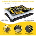 thumbnail image 3 of Sunflower Checkered Picnic Blankets Waterproof Foldable Picnic Blanket 80"x 60" Picnic Mat 3-Layer Thicking Outdoor Picnic Blanket Sandproof Lightweight Beach Blanket with Strap Machine Washable, 3 of 5