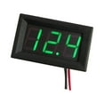 thumbnail image 3 of pitrice Digital DC Voltmeter 0-100V High Accuracy LED Display Voltage Meter Gauge Automotive Accessory, Green, 3 of 5