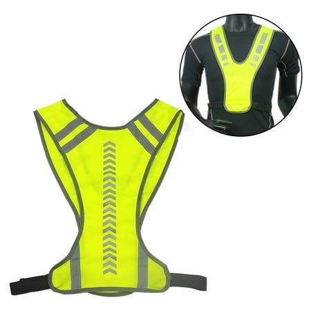 

Mairbeon Unisex Warning Night Running Cycling Safety High Visibility Reflective Vest Jacket