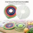 thumbnail image 2 of serony 5pcs Fresh Vacuum Covers Food Preservation Cover Fresh-keeping Lids for Kitchen, 2 of 7