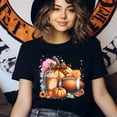 thumbnail image 3 of Just a Girl Who Loves Fall Shirt | Pumpkin Spice Coffee Football Tee | Autumn Graphic T-Shirt, CarolinaBlue, Size L, 3 of 6