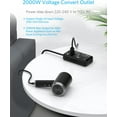 thumbnail image 4 of BESTEK 2000W Universal Travel Adapter with 3 EU/UK/AUS Plug Adapter, 220V to 110V Voltage Converter, US to Europe Travel Voltage Converter for Hair Dryer/Curling Iron, Black, 4 of 7