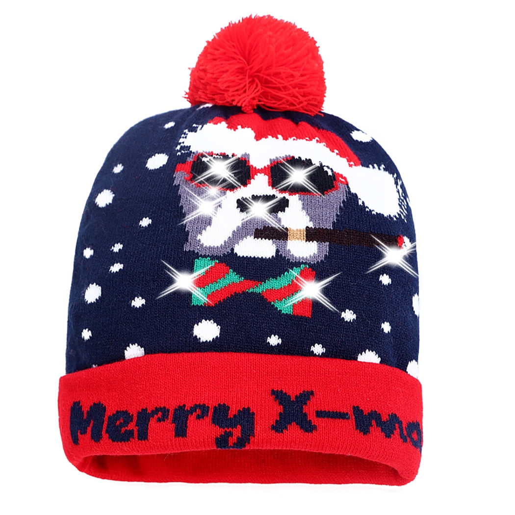 led winter hat
