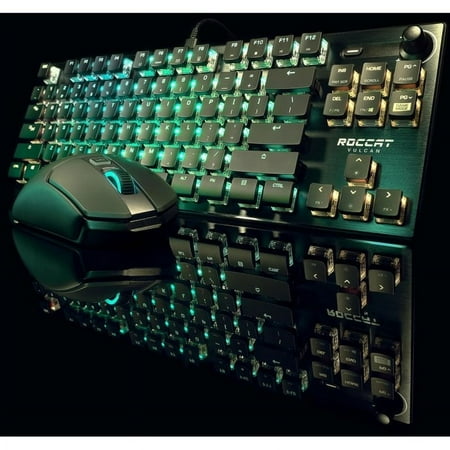 ROCCAT - Vulcan TKL Pro Compact PC Gaming Keyboard with Linear Optical Titan Switch, AIMO RGB Lighting and Detachable USB-C Cable - Black
