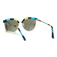 thumbnail image 4 of SA106 Womens Half Rim Chic Cat Eye Designer Sunglasses Blue, 4 of 4