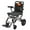 Gray/Orange, variant on Garvee Wheelchairs for Adults Lightweight Foldable with 16 Inch Seat Width & Removable Cushion, Gray/Orange