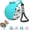 Blue+Print, variant on 2-in-1 Portable Dog Water Bottle for Small Dogs, 10oz Dog Travel Water Bottle - Leak-Proof & One-Hand Operation, Leakproof Stainless Steel Bottle with Silicone Bowl (Pink)