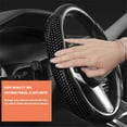 thumbnail image 4 of 2x Universal Car Steering Wheel Cover Black Anti-Slip, 4 of 6