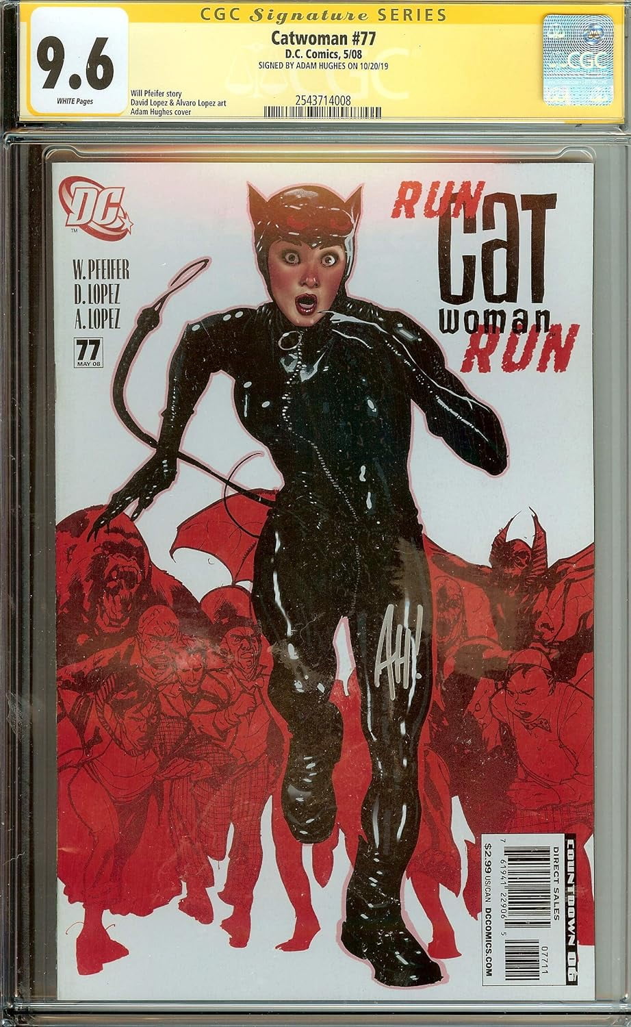 Catwoman #77 Signed by Adam Hughes CGC 9.6