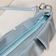 thumbnail image 3 of Bolsa Para Las Axilas Bolso de hombro plisado para mujer, PU sólido, elegante, para axilas, nube (azul) Likrtyny Para Estrenar, 3 of 5