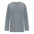 thumbnail image 5 of tarylea Oversized Tops for Women Crew Neck Basic Shirts Solid Color Long Sleeve Pullover Casual Loose Dailywear Sports Tops, 5 of 9