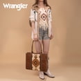 thumbnail image 3 of Wrangler Aztec Tote Bag for Women Western Shoulder Purse Top Handle Handbag Stylish and Functional Aztec Design， Brown, 3 of 7