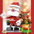 thumbnail image 3 of Christmas Building Block Set, Santa Claus And Reindeer Character Set, Building Block Toy, 3 of 5