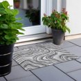 thumbnail image 6 of Addison Rugs Chantille Indoor/Outdoor Transitional Swirls Gray Washable Rectangle Rug, 1'8" x 2'6", 6 of 6