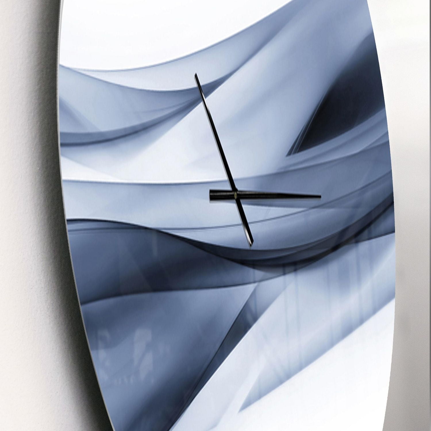 Designart Motif bleu clair scintillant horloge murale