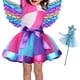thumbnail image 5 of Conjunto de disfraz de hada para niñas con varita de ala de mariposa/para accesorios de fotografía de juegos de rol Azul jinwen Disfraz de hada para niñas, 5 of 8