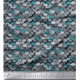 thumbnail image 1 of Soimoi Polyester Crepe Fabric Tribal African Print Fabric by Yard 52 Inch Wide, 1 of 3