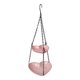 thumbnail image 3 of Comedero colgante para pájaros, bandeja para baño de pájaros al aire libre, multifuncional, rústico, para observación de aves. Rosa, 3 of 9