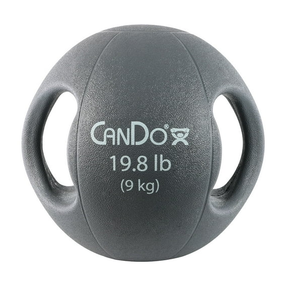 CanDo Molded Dual Handle Medicine Ball