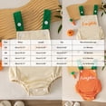 thumbnail image 3 of eczipvz Newborn Baby Girl Boy My First Christmas Outfit Corduroy Bubble Romper Overalls Letter Santa Hat Embroidery Sleeveless Jumpsuit Suspender Overall Orange,6-12 Months, 3 of 7