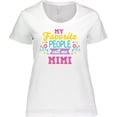 thumbnail image 3 of Inktastic My Favorite People Call Me Mimi with Flowers Women's Plus Size T-Shirt, 3 of 5
